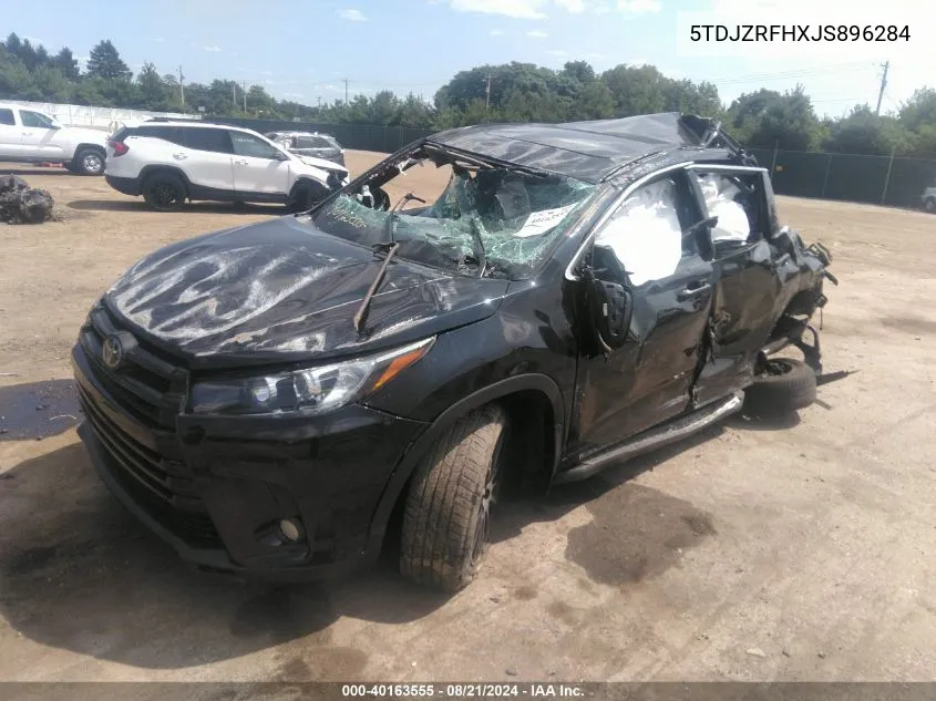 5TDJZRFHXJS896284 2018 Toyota Highlander Se/Xle