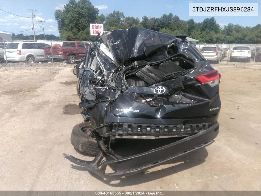 2018 Toyota Highlander Se/Xle VIN: 5TDJZRFHXJS896284 Lot: 40163555