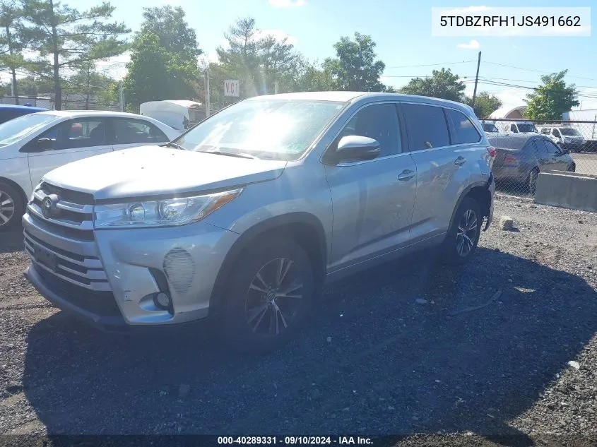 5TDBZRFH1JS491662 2018 Toyota Highlander Le/Le Plus