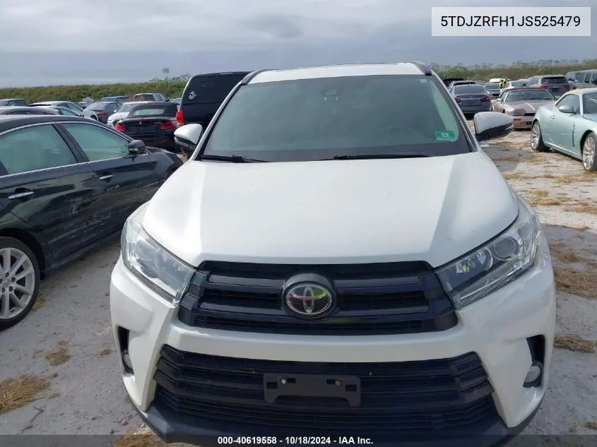 2018 Toyota Highlander Se VIN: 5TDJZRFH1JS525479 Lot: 40619558