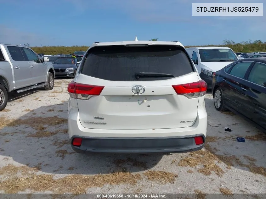 2018 Toyota Highlander Se VIN: 5TDJZRFH1JS525479 Lot: 40619558