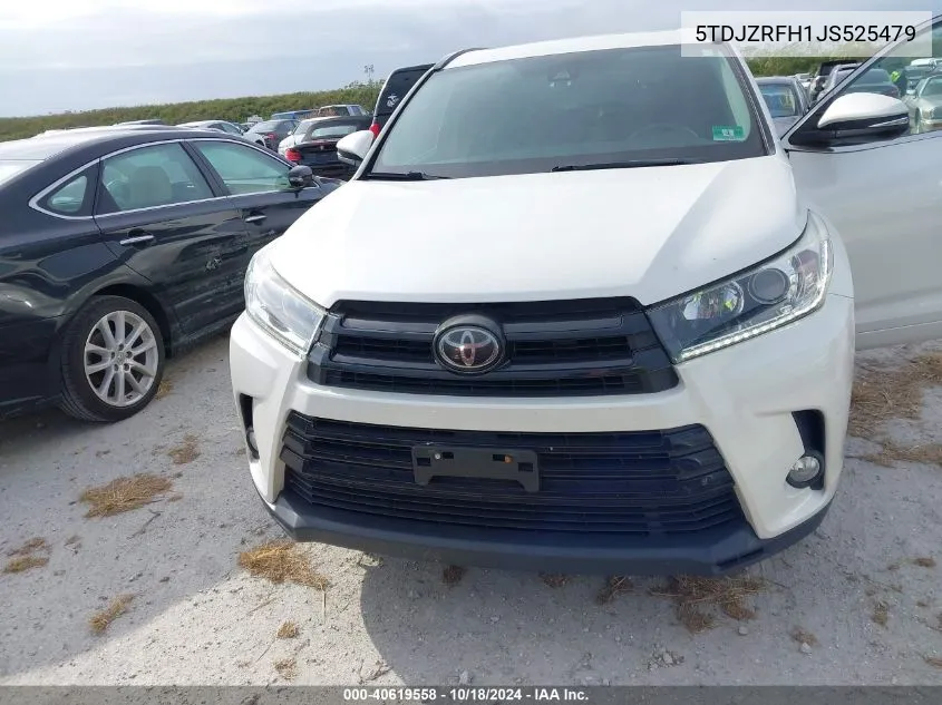 2018 Toyota Highlander Se VIN: 5TDJZRFH1JS525479 Lot: 40619558