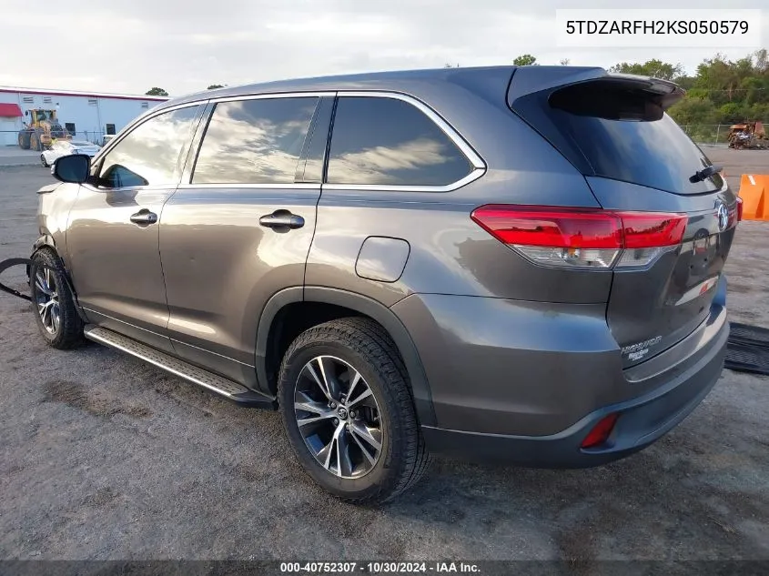 2019 Toyota Highlander Le VIN: 5TDZARFH2KS050579 Lot: 40752307