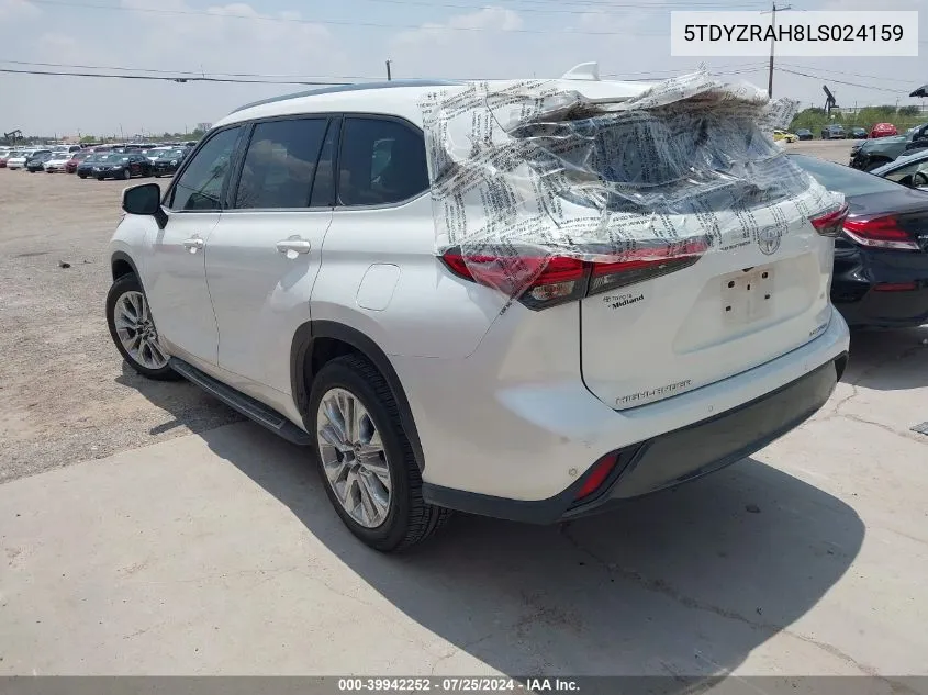 5TDYZRAH8LS024159 2020 Toyota Highlander Limited