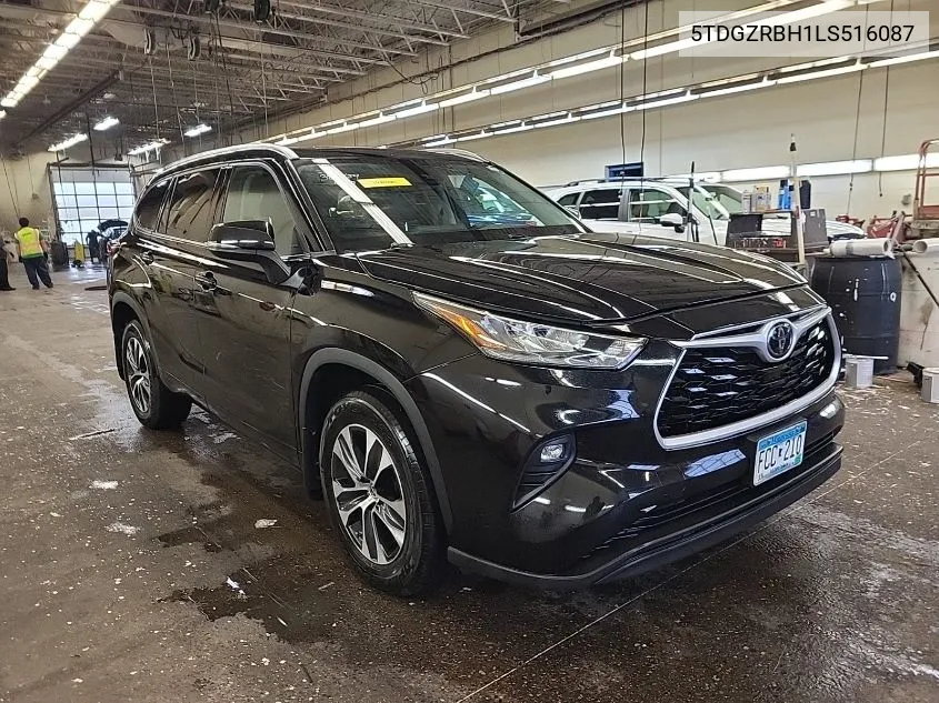 2020 Toyota Highlander Xle VIN: 5TDGZRBH1LS516087 Lot: 40935841