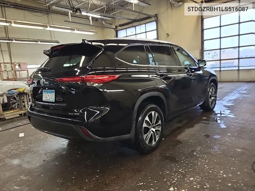 2020 Toyota Highlander Xle VIN: 5TDGZRBH1LS516087 Lot: 40935841