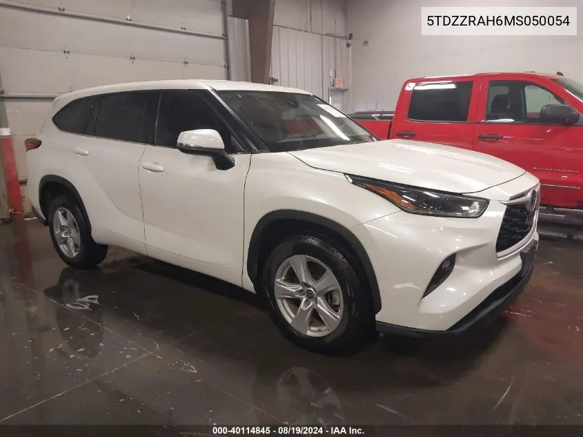 2021 Toyota Highlander Le VIN: 5TDZZRAH6MS050054 Lot: 40114845