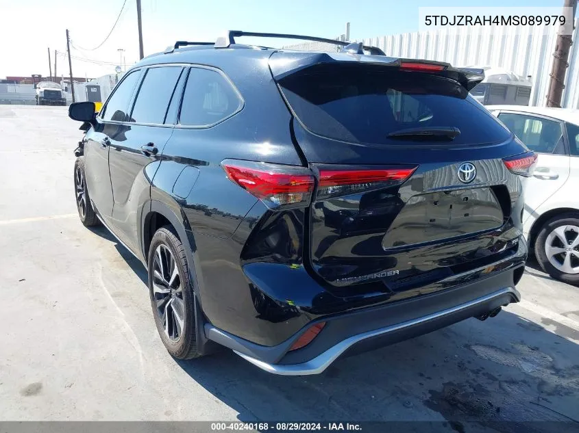 2021 Toyota Highlander Xse VIN: 5TDJZRAH4MS089979 Lot: 40240168