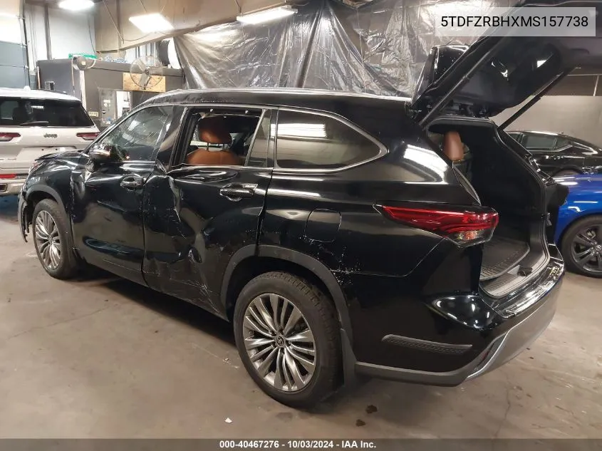 2021 Toyota Highlander Platinum VIN: 5TDFZRBHXMS157738 Lot: 40467276