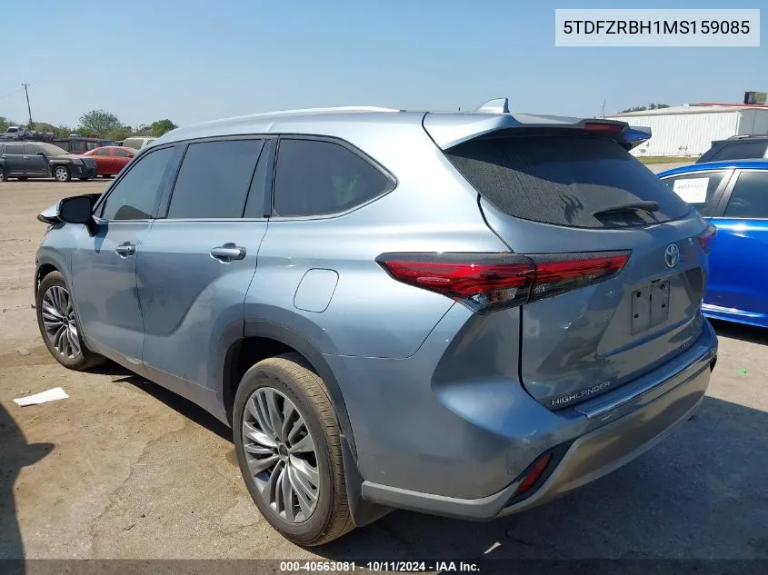 2021 Toyota Highlander Platinum VIN: 5TDFZRBH1MS159085 Lot: 40563081