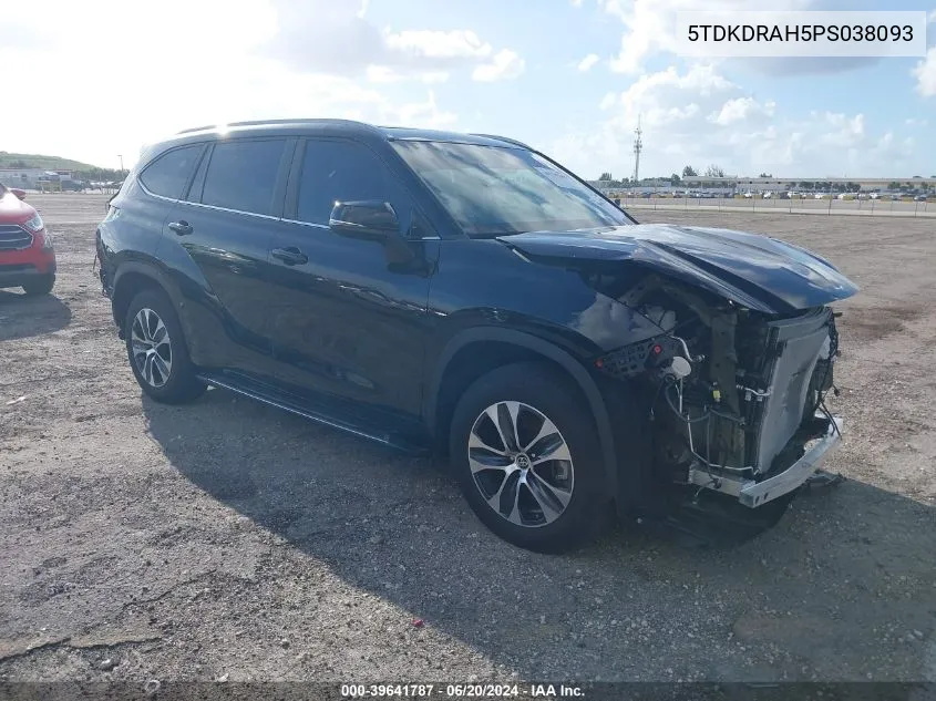 5TDKDRAH5PS038093 2023 Toyota Highlander Xle