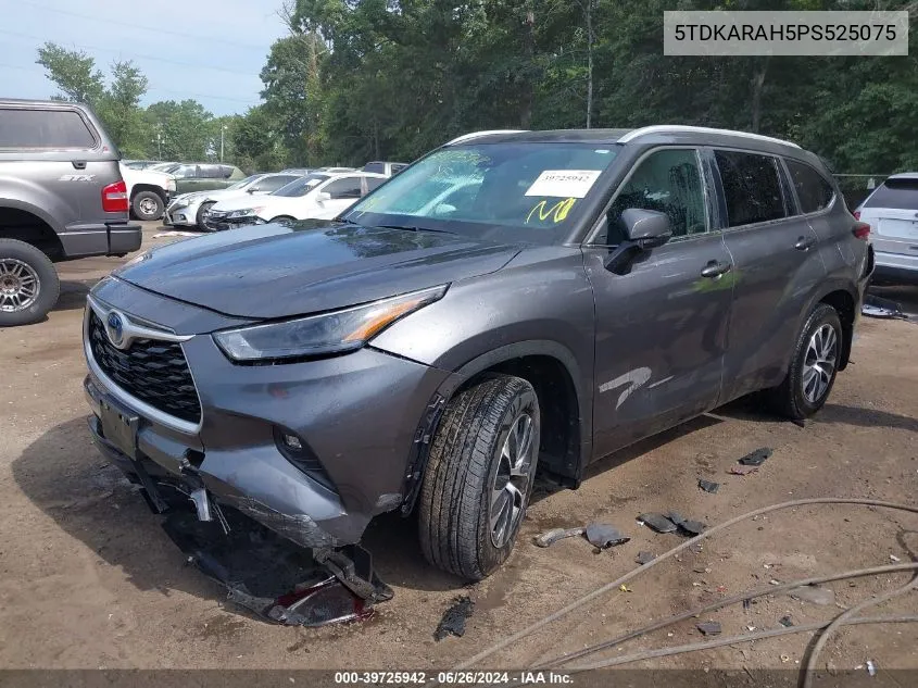 2023 Toyota Highlander Hybrid Xle VIN: 5TDKARAH5PS525075 Lot: 39725942