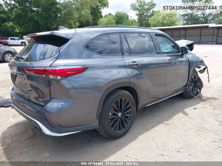 2023 Toyota Highlander Xse VIN: 5TDKDRAH8PS027444 Lot: 39794464