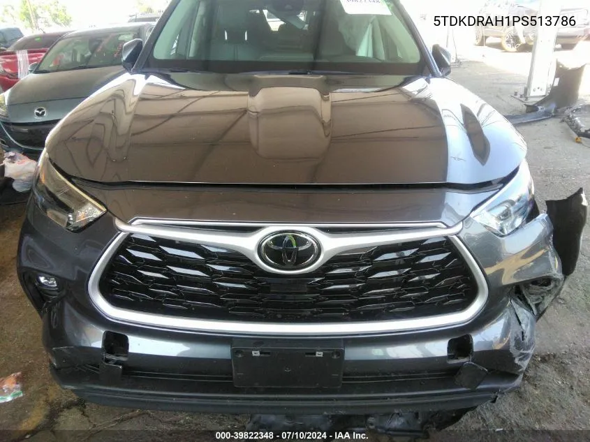 2023 Toyota Highlander Xle VIN: 5TDKDRAH1PS513786 Lot: 39822348