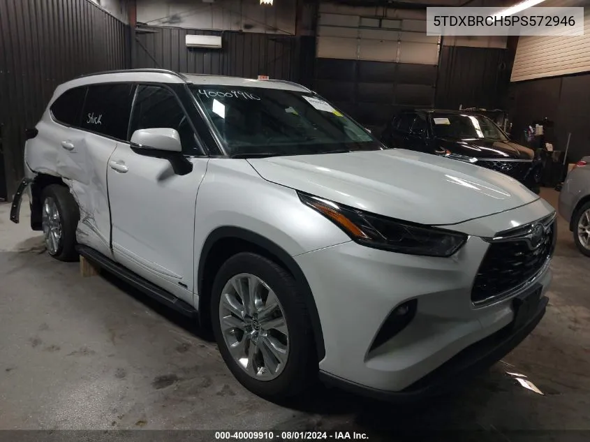 2023 Toyota Highlander Hybrid Limited VIN: 5TDXBRCH5PS572946 Lot: 40009910