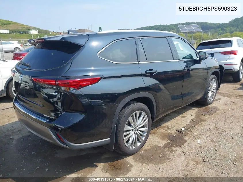 2023 Toyota Highlander Hybrid Platinum VIN: 5TDEBRCH5PS590323 Lot: 40191070