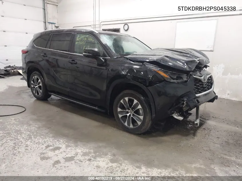 2023 Toyota Highlander L/Le/Limited/Platinum/Xle/Xse VIN: 5TDKDRBH2PS045338 Lot: 40192219