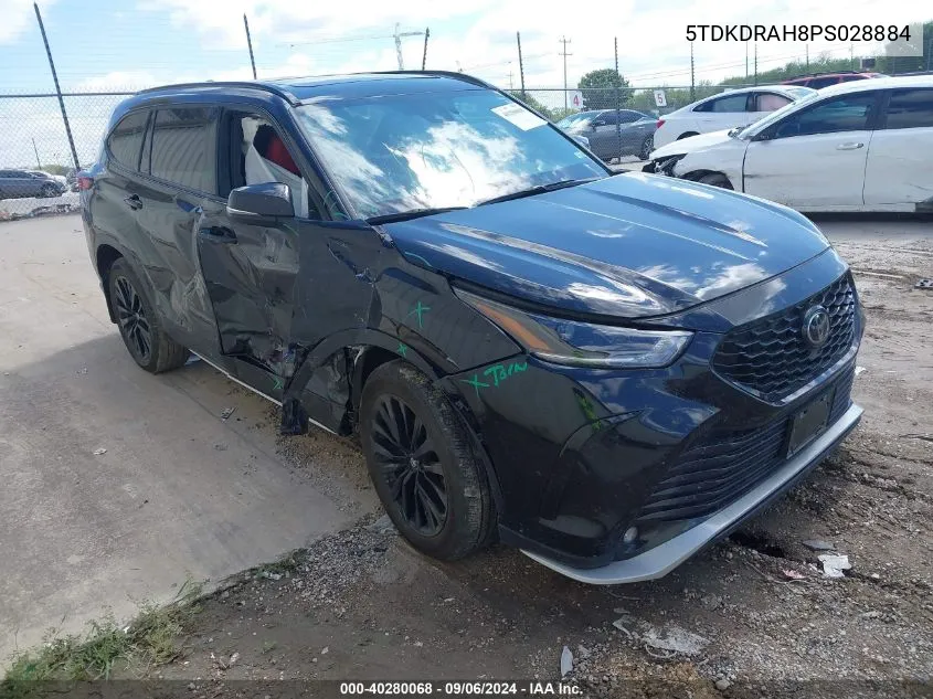 2023 Toyota Highlander Xse VIN: 5TDKDRAH8PS028884 Lot: 40280068