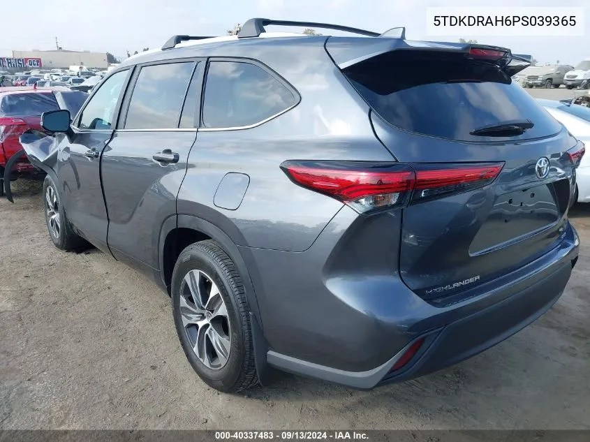 5TDKDRAH6PS039365 2023 Toyota Highlander L/Le/Xle/Limited/Platinum/Xse