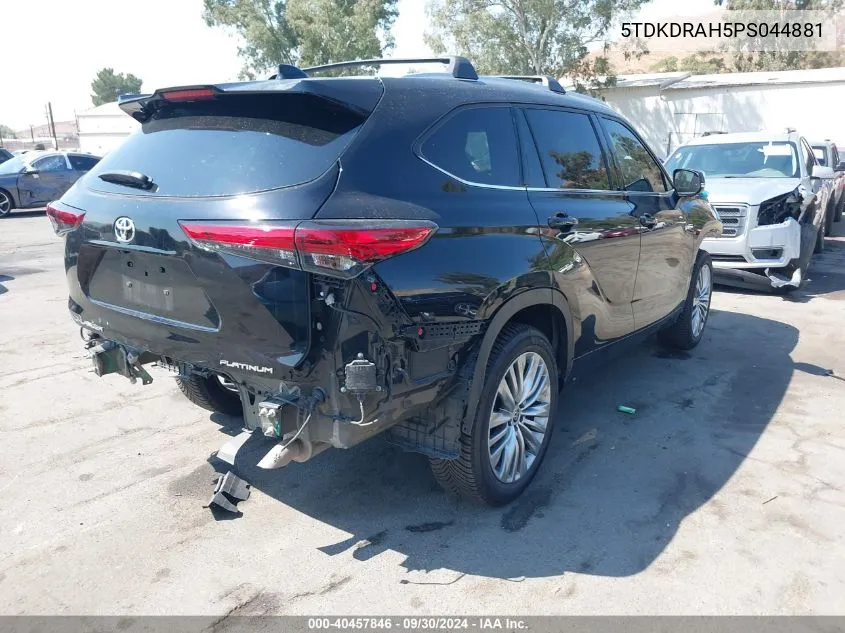 5TDKDRAH5PS044881 2023 Toyota Highlander Platinum