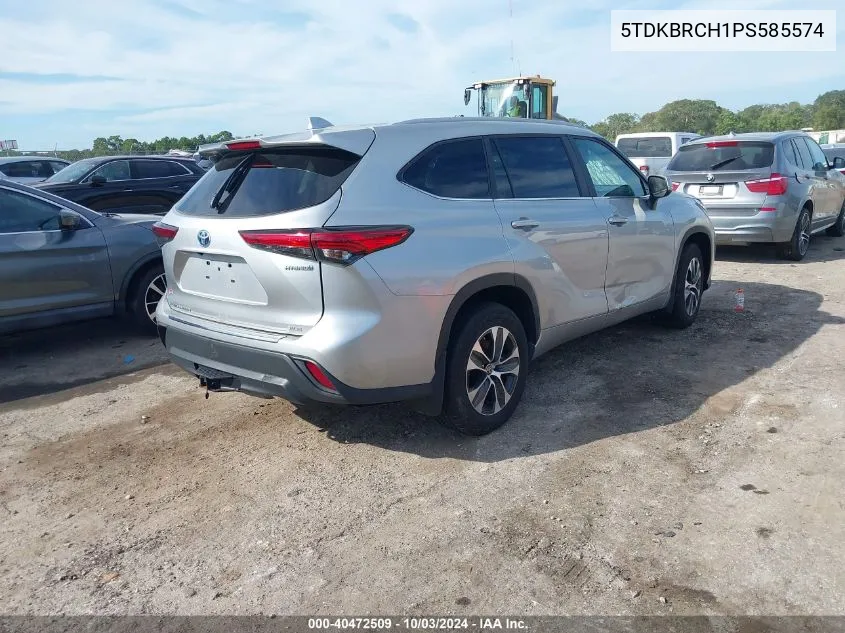 2023 Toyota Highlander Hybrid Xle VIN: 5TDKBRCH1PS585574 Lot: 40472509