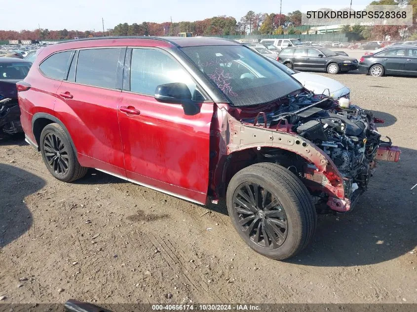 2023 Toyota Highlander Xse VIN: 5TDKDRBH5PS528368 Lot: 40656174