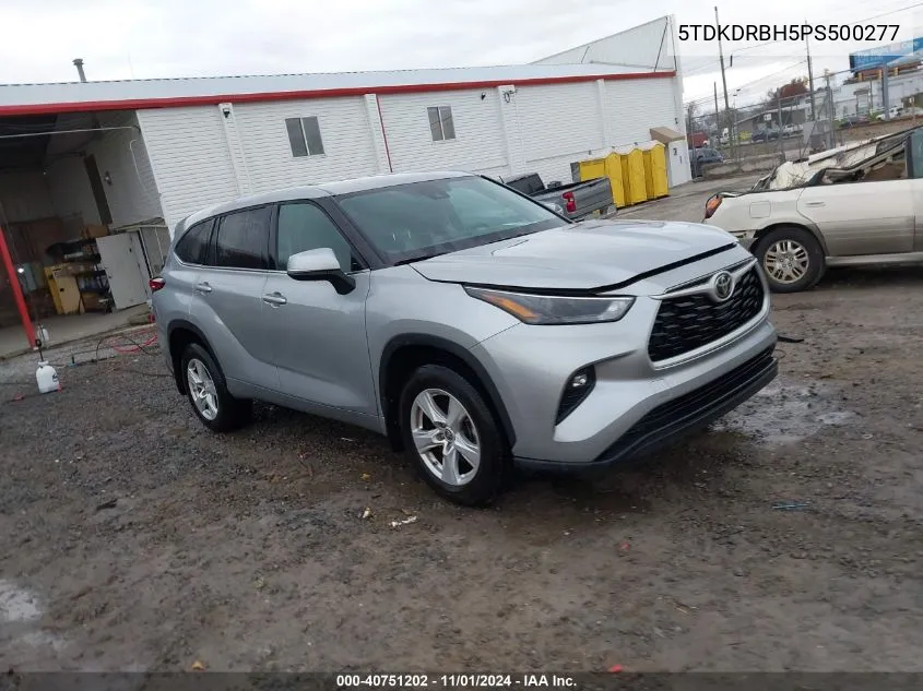 2023 Toyota Highlander Le VIN: 5TDKDRBH5PS500277 Lot: 40751202