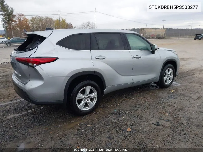 2023 Toyota Highlander Le VIN: 5TDKDRBH5PS500277 Lot: 40751202