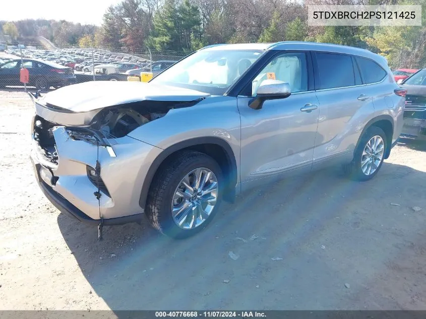 2023 Toyota Highlander Hybrid Limited VIN: 5TDXBRCH2PS121425 Lot: 40776668