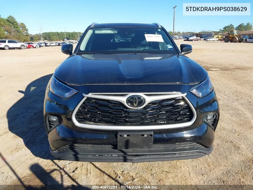 2023 Toyota Highlander Xle VIN: 5TDKDRAH9PS038629 Lot: 40872281