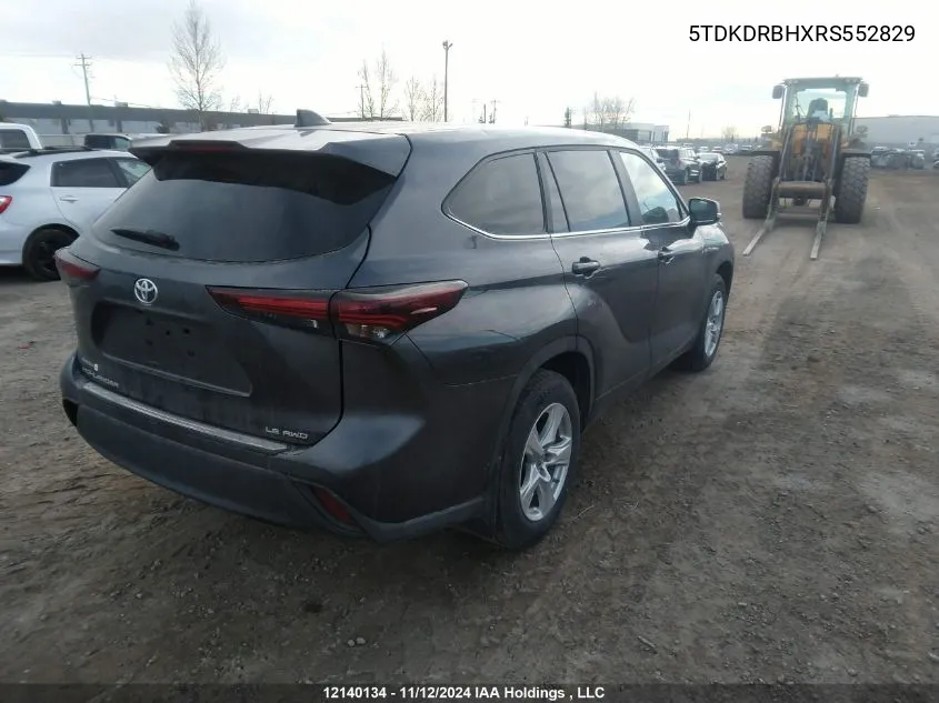 5TDKDRBHXRS552829 2024 Toyota Highlander Le/Xle/Xse/Limited/Platinum