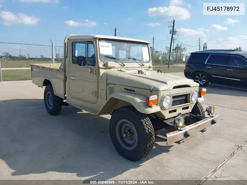 1978 Toyota Land Cruiser VIN: FJ45178972 Lot: 40846989