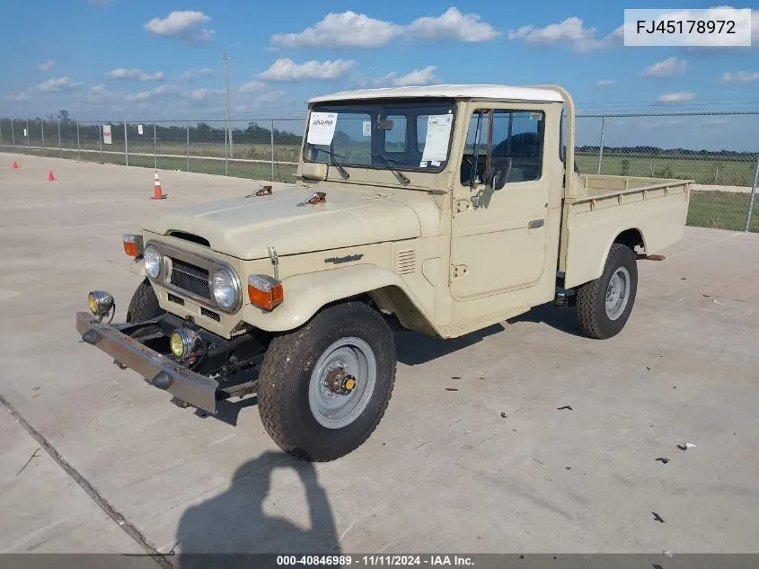 1978 Toyota Land Cruiser VIN: FJ45178972 Lot: 40846989