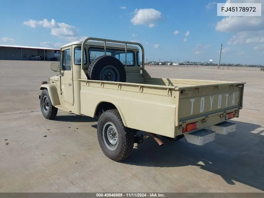 1978 Toyota Land Cruiser VIN: FJ45178972 Lot: 40846989