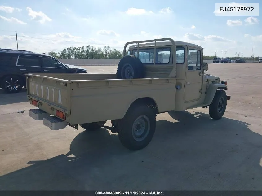 1978 Toyota Land Cruiser VIN: FJ45178972 Lot: 40846989