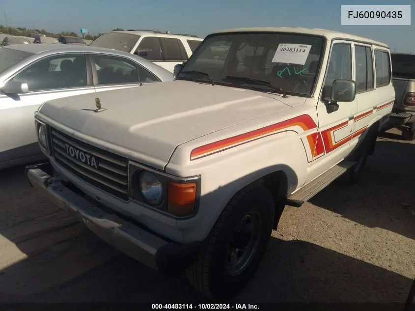 1984 Toyota Land Cruiser VIN: FJ60090435 Lot: 40483114