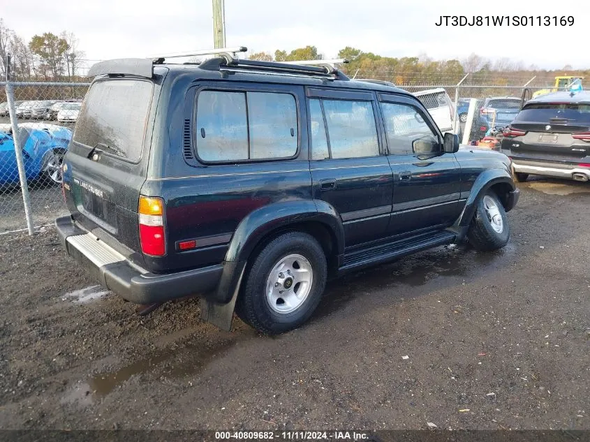 1995 Toyota Land Cruiser Dj81 VIN: JT3DJ81W1S0113169 Lot: 40809682