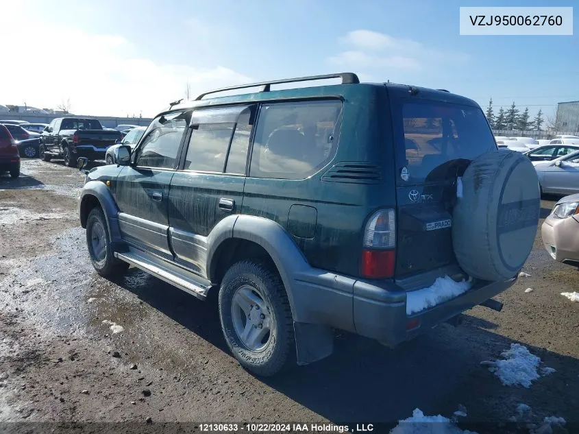 1999 Toyota Land Cruiser VIN: VZJ950062760 Lot: 12130633