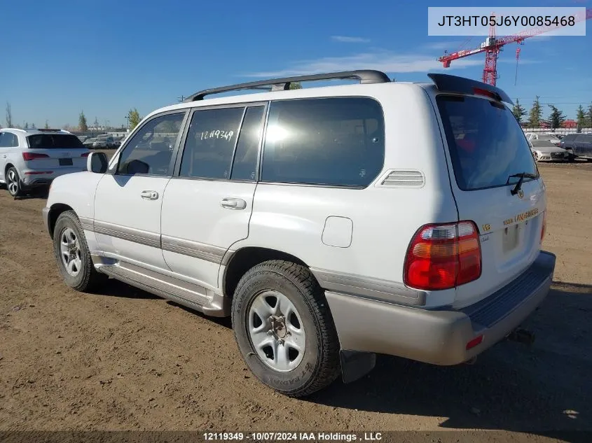 2000 Toyota Land Cruiser VIN: JT3HT05J6Y0085468 Lot: 12119349