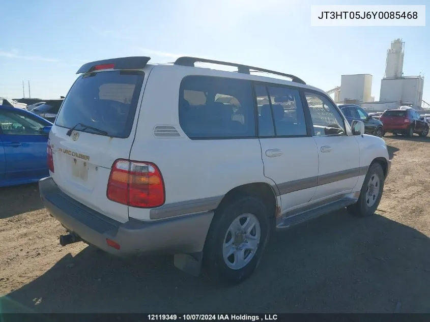 2000 Toyota Land Cruiser VIN: JT3HT05J6Y0085468 Lot: 12119349