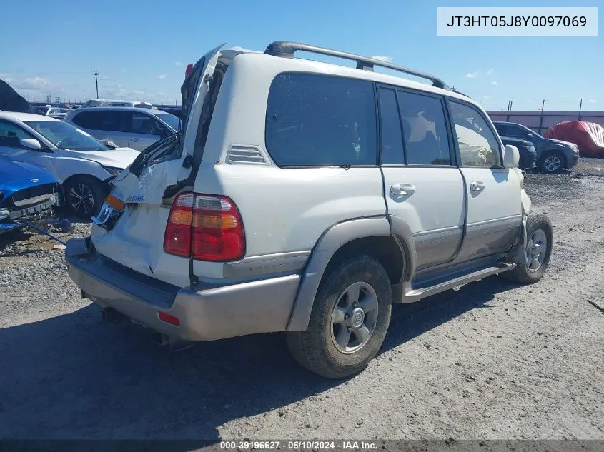 2000 Toyota Land Cruiser VIN: JT3HT05J8Y0097069 Lot: 39196627