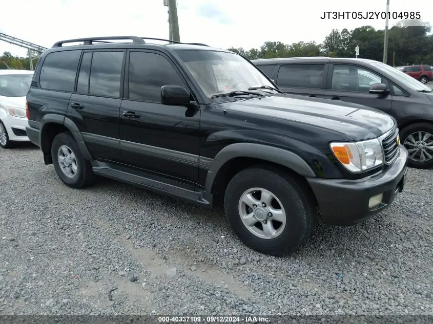 2000 Toyota Land Cruiser VIN: JT3HT05J2Y0104985 Lot: 40337109