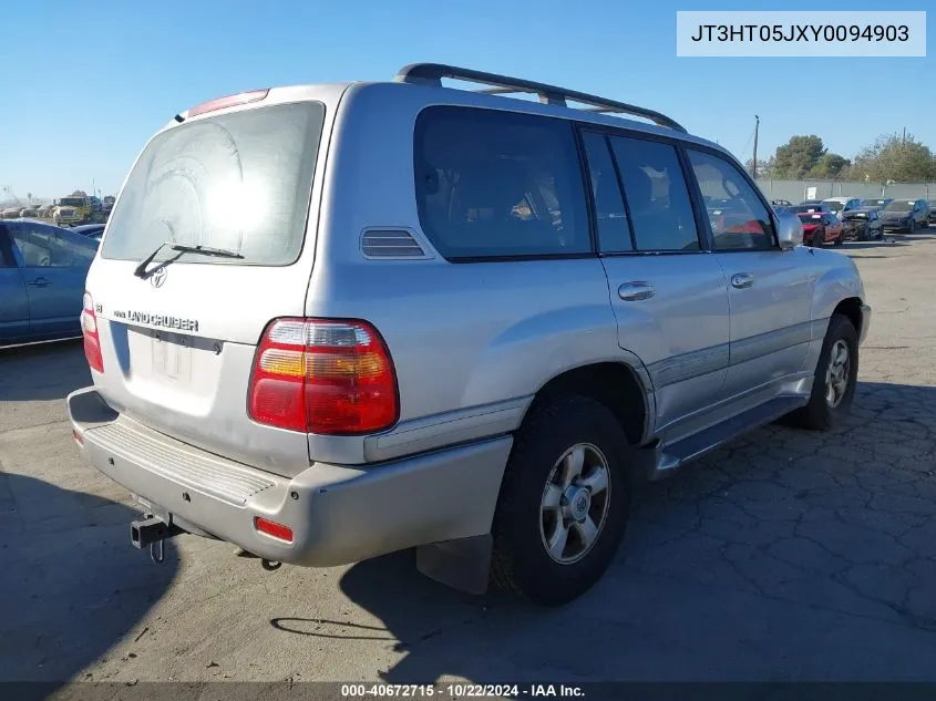 2000 Toyota Land Cruiser VIN: JT3HT05JXY0094903 Lot: 40672715