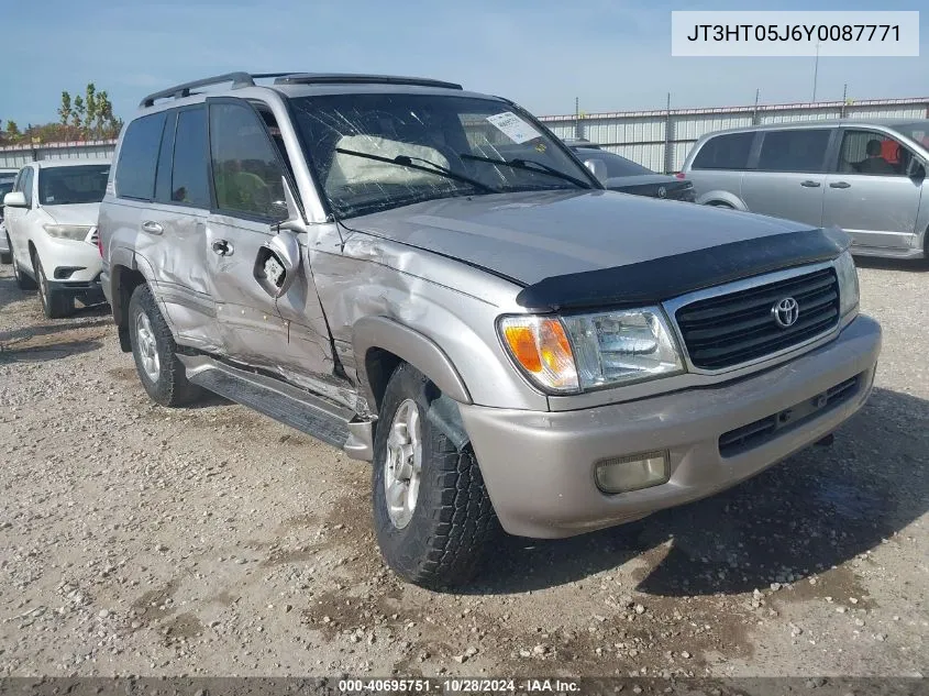 2000 Toyota Land Cruiser VIN: JT3HT05J6Y0087771 Lot: 40695751