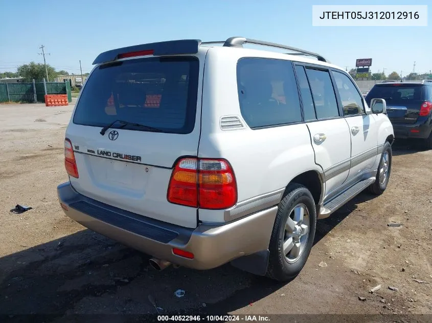 JTEHT05J312012916 2001 Toyota Land Cruiser