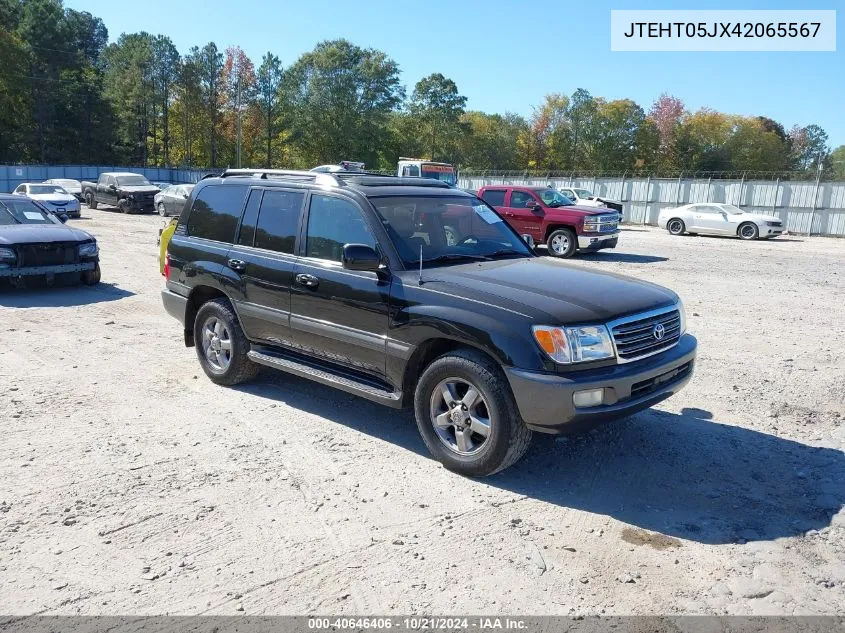 2004 Toyota Land Cruiser VIN: JTEHT05JX42065567 Lot: 40646406