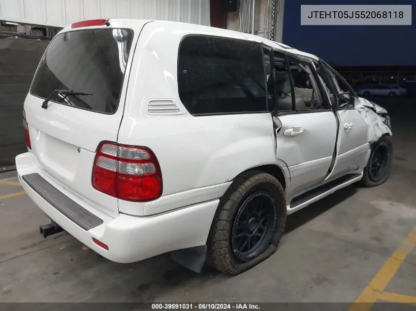 JTEHT05J552068118 2005 Toyota Land Cruiser V8