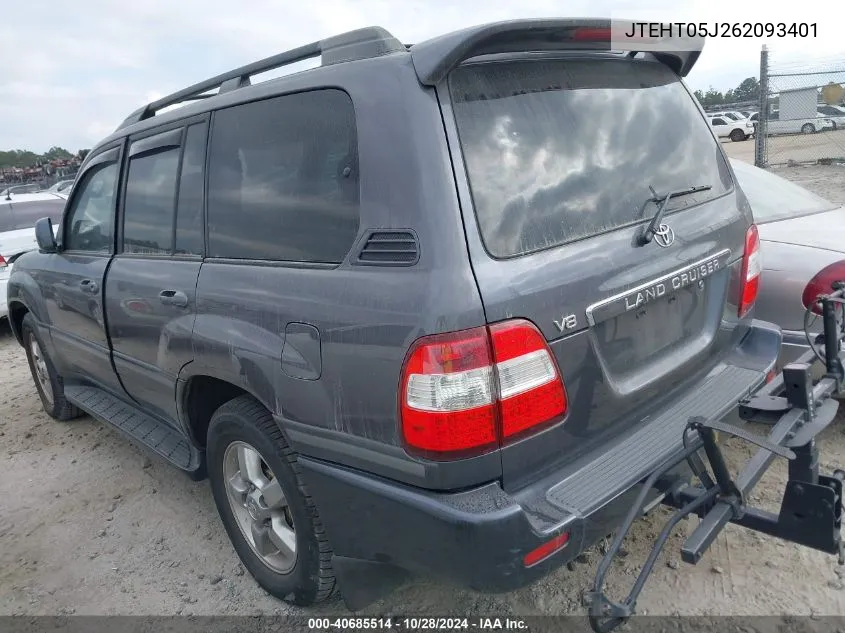 2006 Toyota Land Cruiser V8 VIN: JTEHT05J262093401 Lot: 40685514