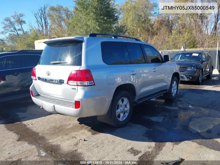 2008 Toyota Land Cruiser VIN: JTMHY05JX85000549 Lot: 40713875