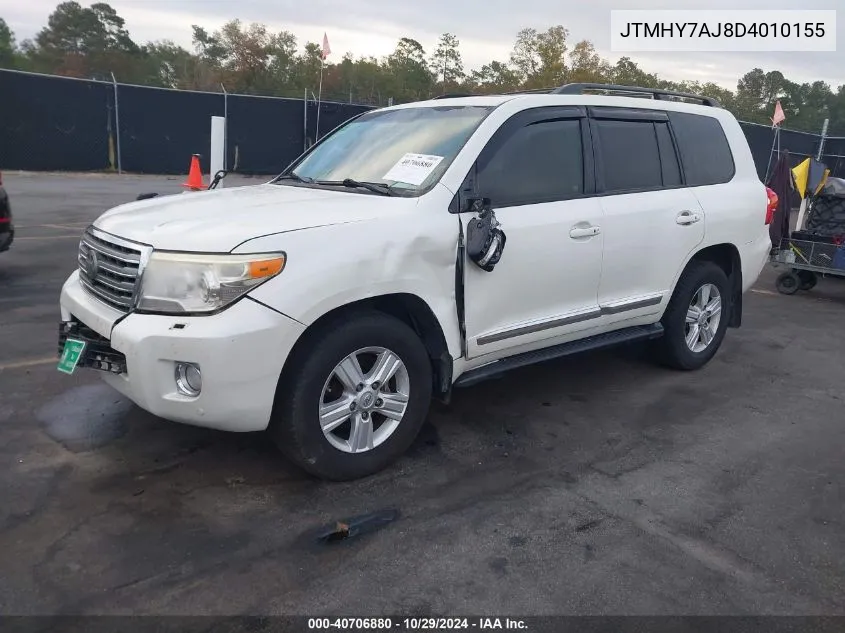 2013 Toyota Land Cruiser V8 VIN: JTMHY7AJ8D4010155 Lot: 40706880